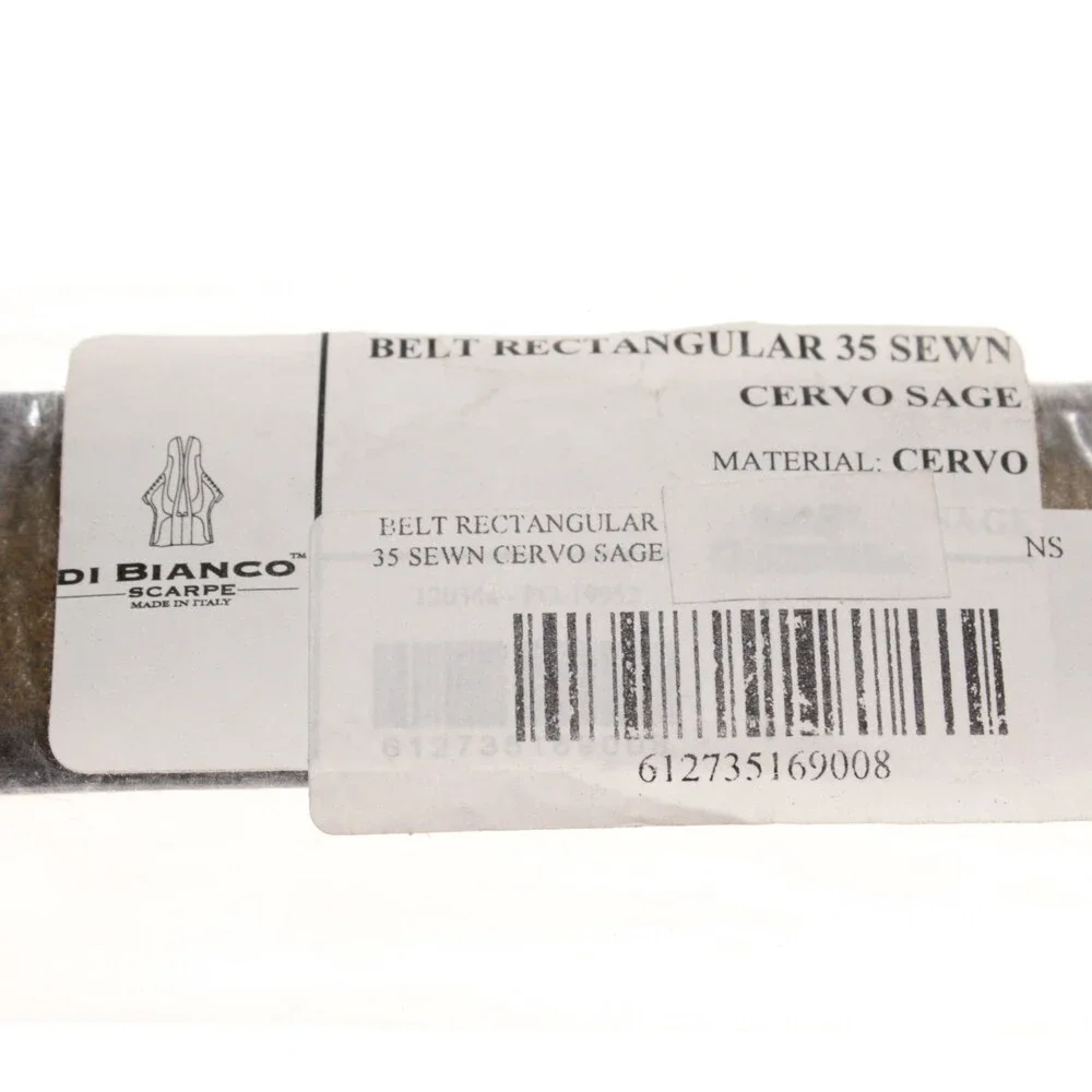 Di Bianco NWT Cut to Size Dress Belt In Green Pebbled Leather One Size